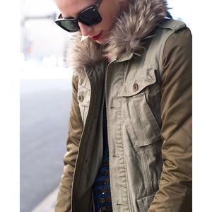 J.crew Quilted Boyfriend Fatigue Utility Jacket XS